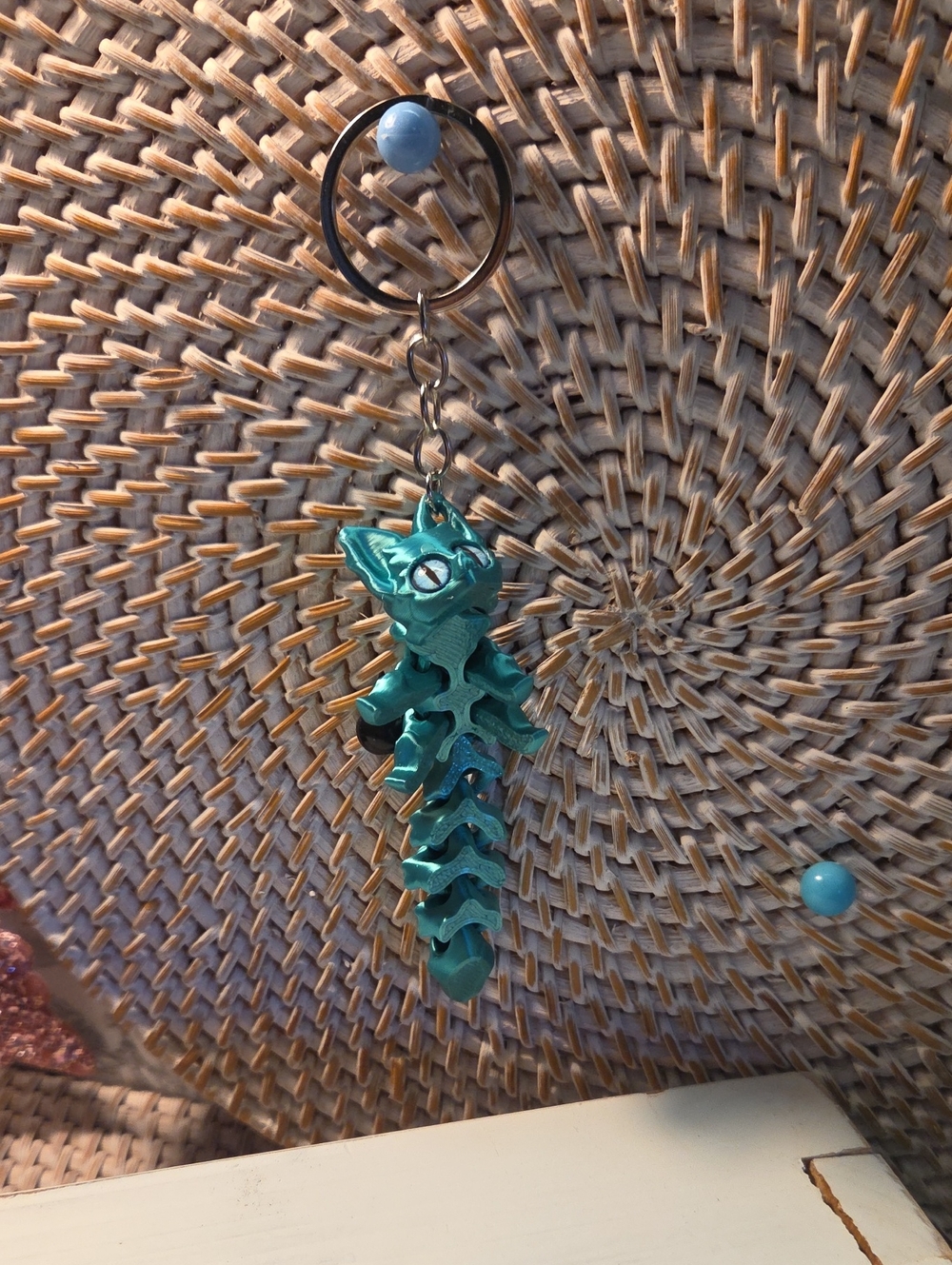 5 For 25 Or 10 EachTeal 3d Cat Key Chain